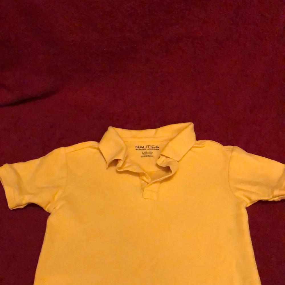 Nautica School Uniform Polo Shirt, Size 6, mustard color - Picture 1 of 3